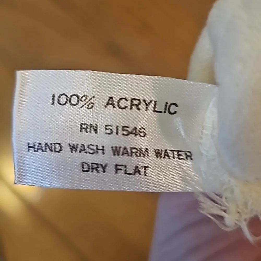 Paul Harris Acrylic Cream Vintage Party Gloves Small/Medium